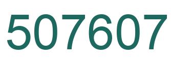 Número 507607 imagen verde