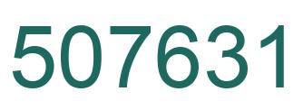 Número 507631 imagen verde