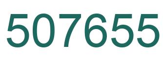 Number 507655 green image