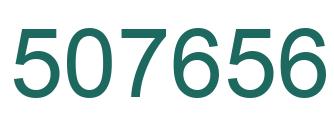 Number 507656 green image