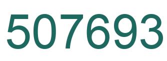 Number 507693 green image