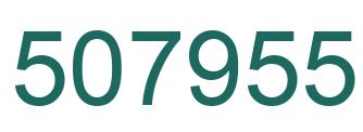 Number 507955 green image