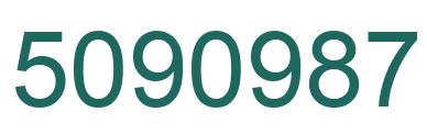 Number 5090987 green image