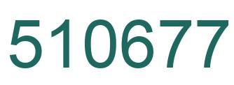 Number 510677 green image