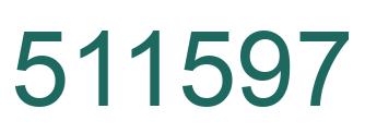 Número 511597 imagen verde