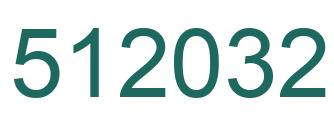 Number 512032 green image