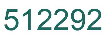 Number 512292 green image