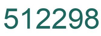 Number 512298 green image