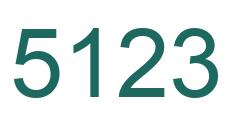 Number 5123 green image