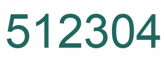 Número 512304 imagen verde