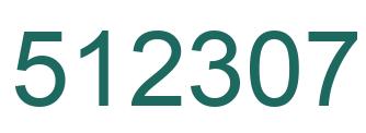 Número 512307 imagen verde