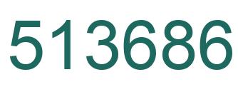 Número 513686 imagen verde