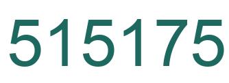 Number 515175 green image