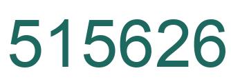 Number 515626 green image