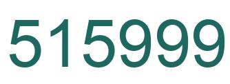 Número 515999 imagen verde