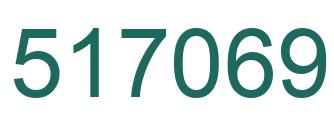 Number 517069 green image