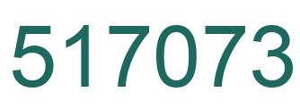 Number 517073 green image