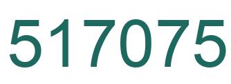 Number 517075 green image