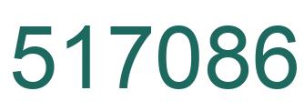 Number 517086 green image