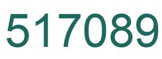 Number 517089 green image