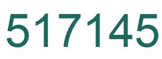 Number 517145 green image