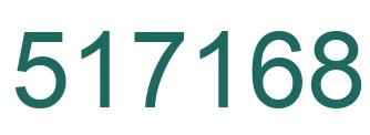 Number 517168 green image