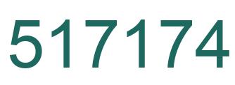 Número 517174 imagen verde