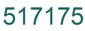 Número 517175 imagen verde