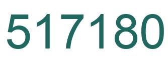 Number 517180 green image