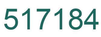 Número 517184 imagen verde