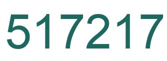 Number 517217 green image