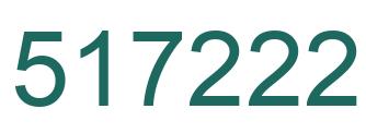 Number 517222 green image