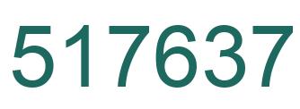 Number 517637 green image