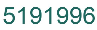 Número 5191996 imagen verde