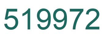 Number 519972 green image