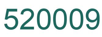 Number 520009 green image