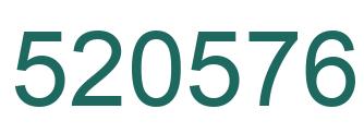 Number 520576 green image