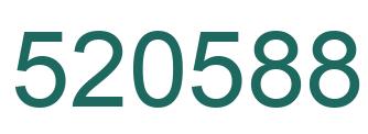 Number 520588 green image