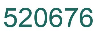 Number 520676 green image