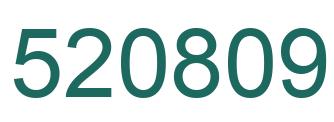 Número 520809 imagen verde