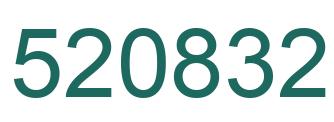 Number 520832 green image