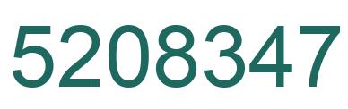 Número 5208347 imagen verde