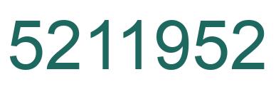 Número 5211952 imagen verde