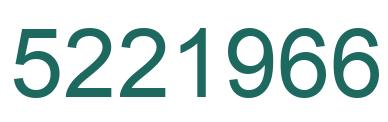 Número 5221966 imagen verde