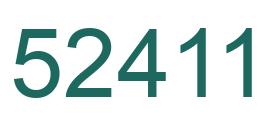 Number 52411 green image