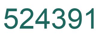 Número 524391 imagen verde
