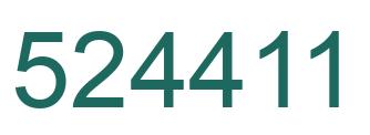 Número 524411 imagen verde