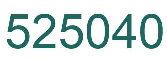 Número 525040 imagen verde