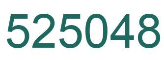 Number 525048 green image