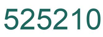 Número 525210 imagen verde